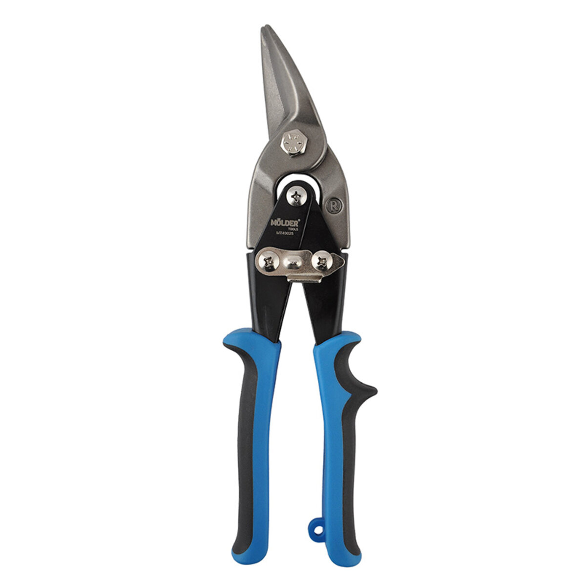 Ножиці Molder по металу праві 60Cr-V 250мм, двокомпонентна ручка (MT49025) дивитися фото №3
