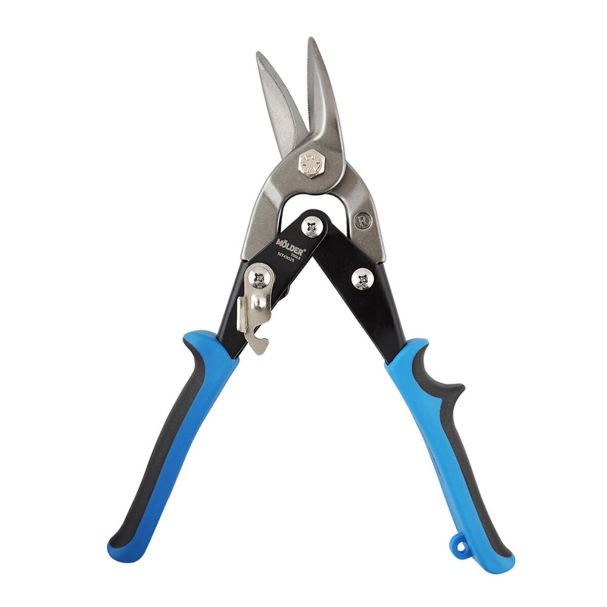 Ножиці Molder по металу праві 60Cr-V 250мм, двокомпонентна ручка (MT49025) дивитися фото №2