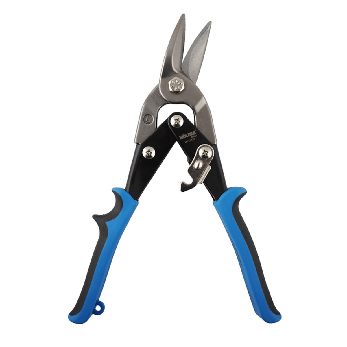 Ножиці Molder по металу ліві 60Cr-V 250мм, двокомпонентна ручка (MT49125) дивитися фото №2