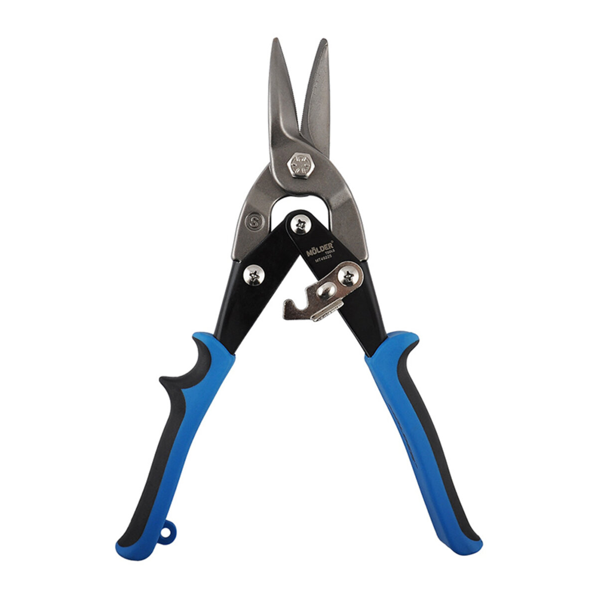 Ножиці Molder по металу прямі 60Cr-V 250мм, двокомпонентна ручка (MT49225) дивитися фото №2