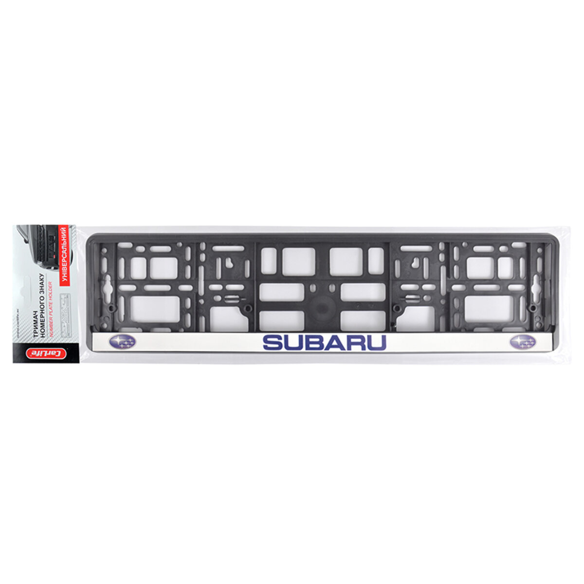 Рамка Сarlife під номер, кольоровий друк, Subaru синьо-біла (NH012) дивитися фото №2