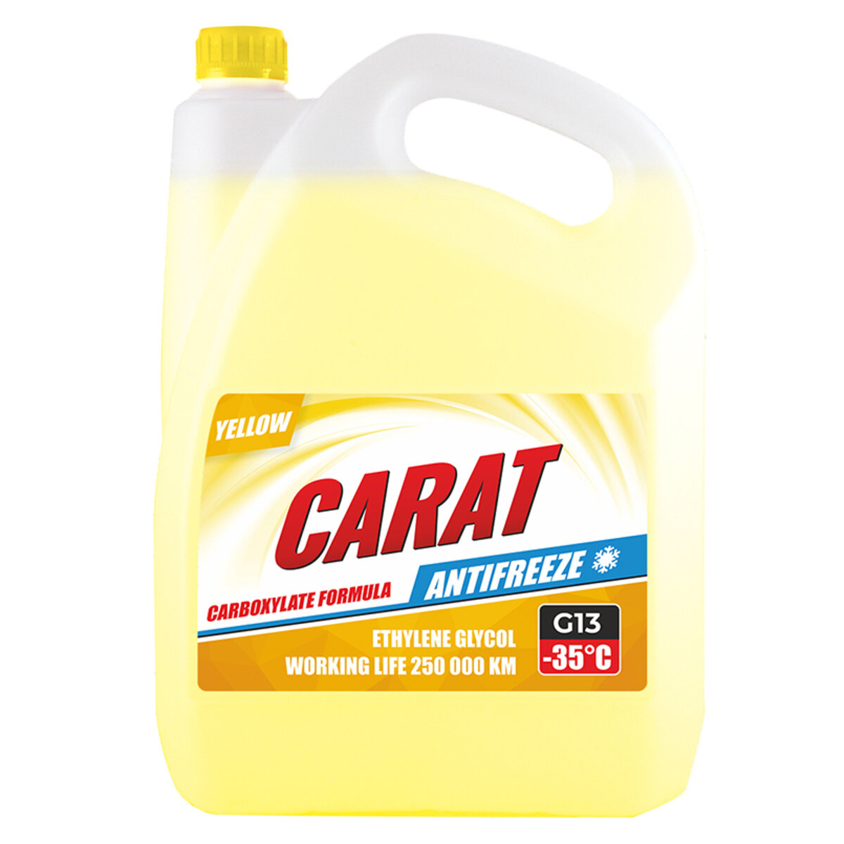 Антифриз CARAT G13 YELLOW (жовтий) 4,3кг (KR82370) дивитися фото №1
