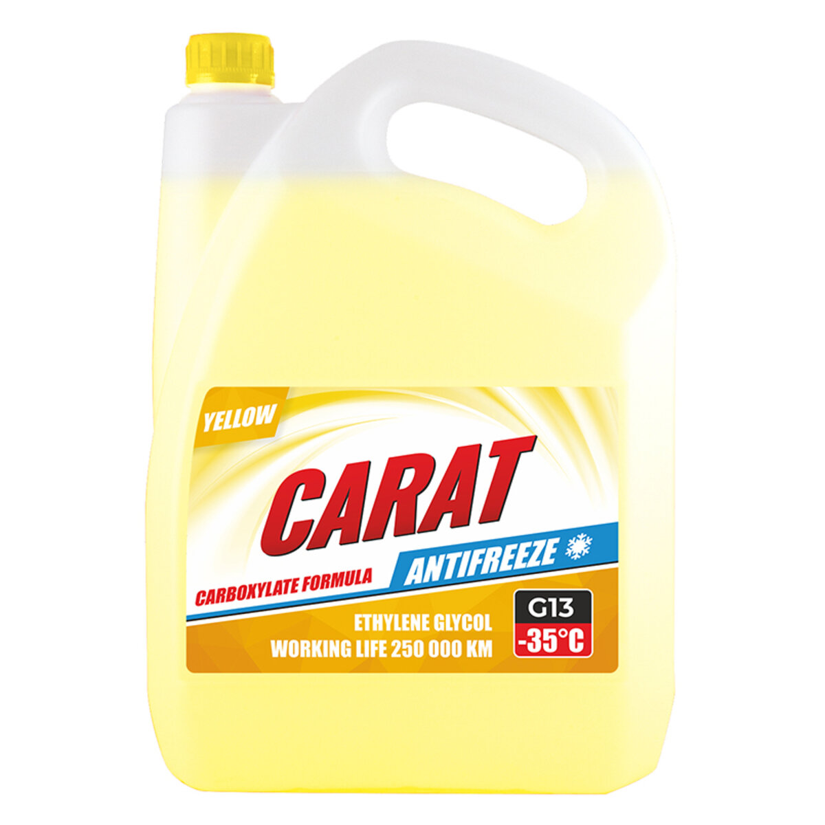 Антифриз CARAT G13 YELLOW (жовтий) 9кг (KR82417) дивитися фото №1