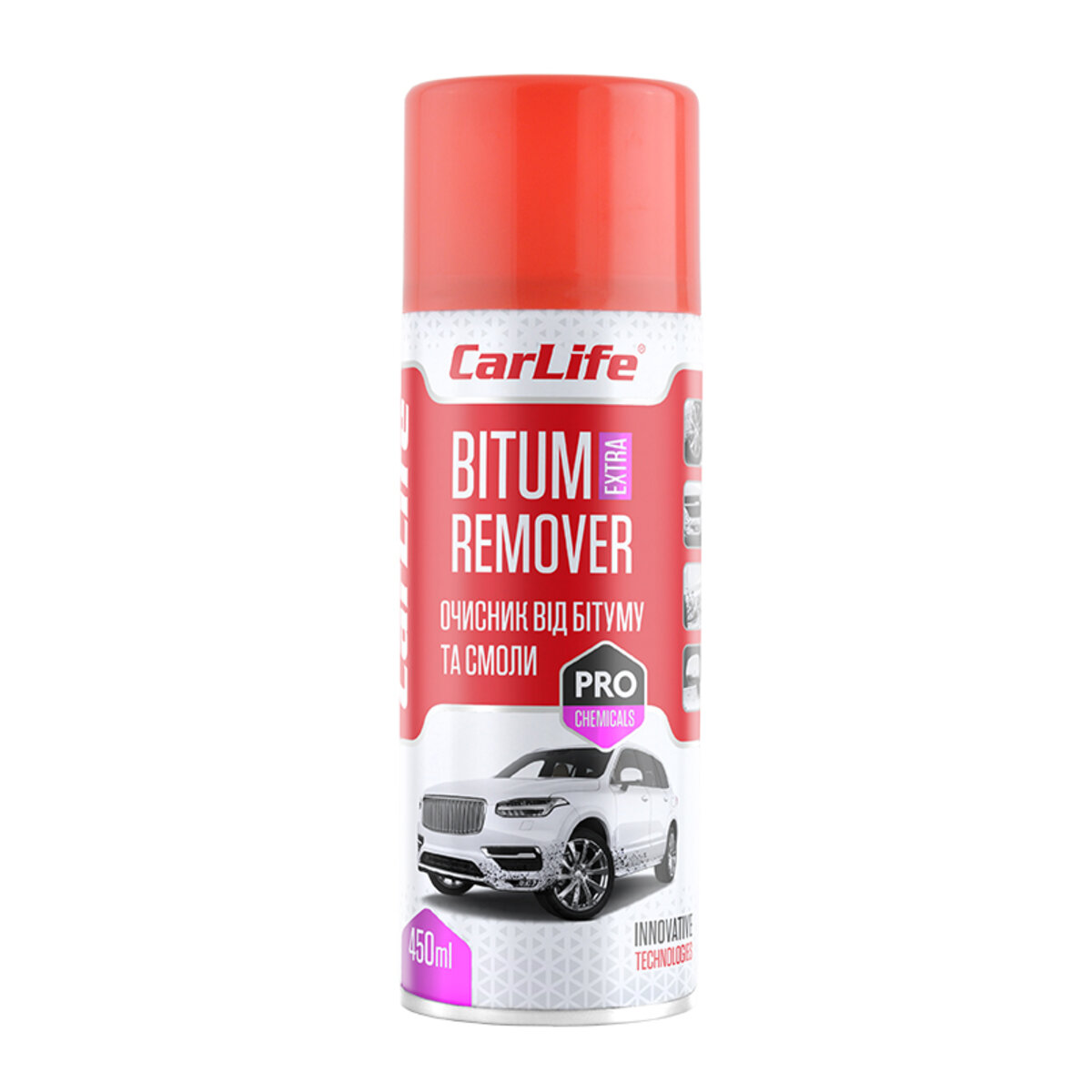 Очисник від бітуму та смоли CarLife Bitum Remover, 450мл (CF456) дивитися фото №1