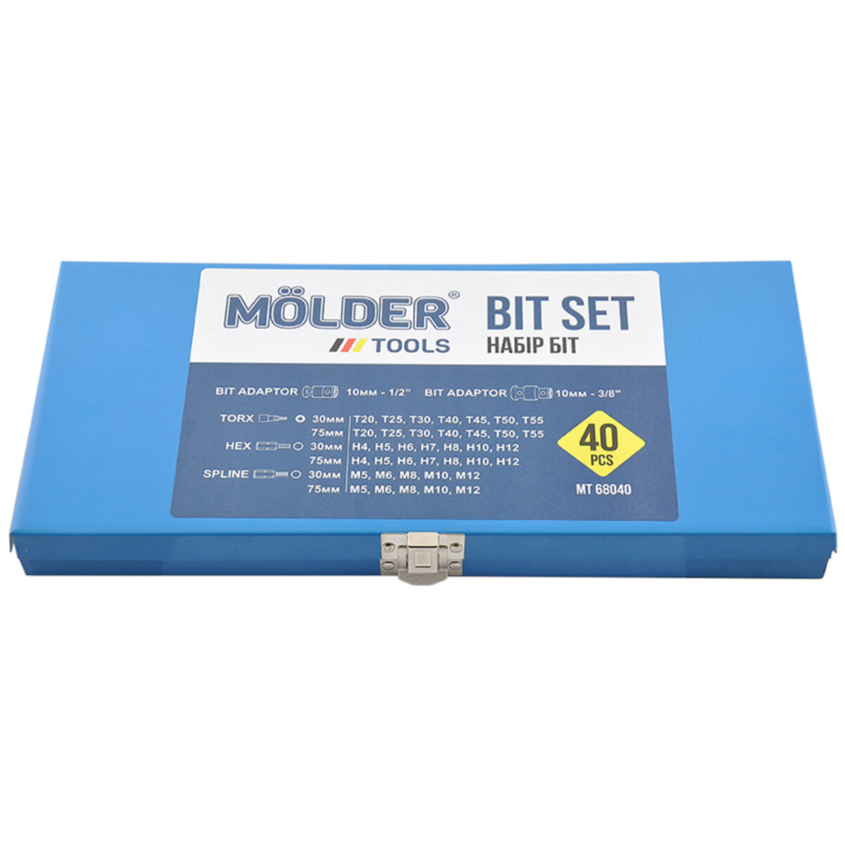 Професійний набір зірок і шестигранників Molder CR-V 40шт (MT68040) дивитися фото №4