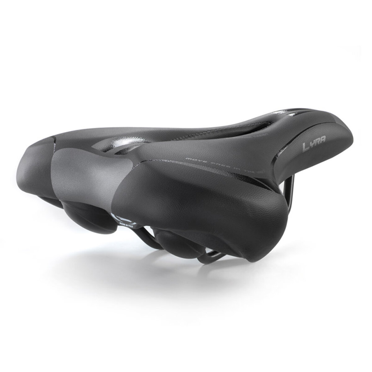 Сідло велосипедне Selle Monte Grappa Lyra, чорне (SMG-62505) дивитися фото №1