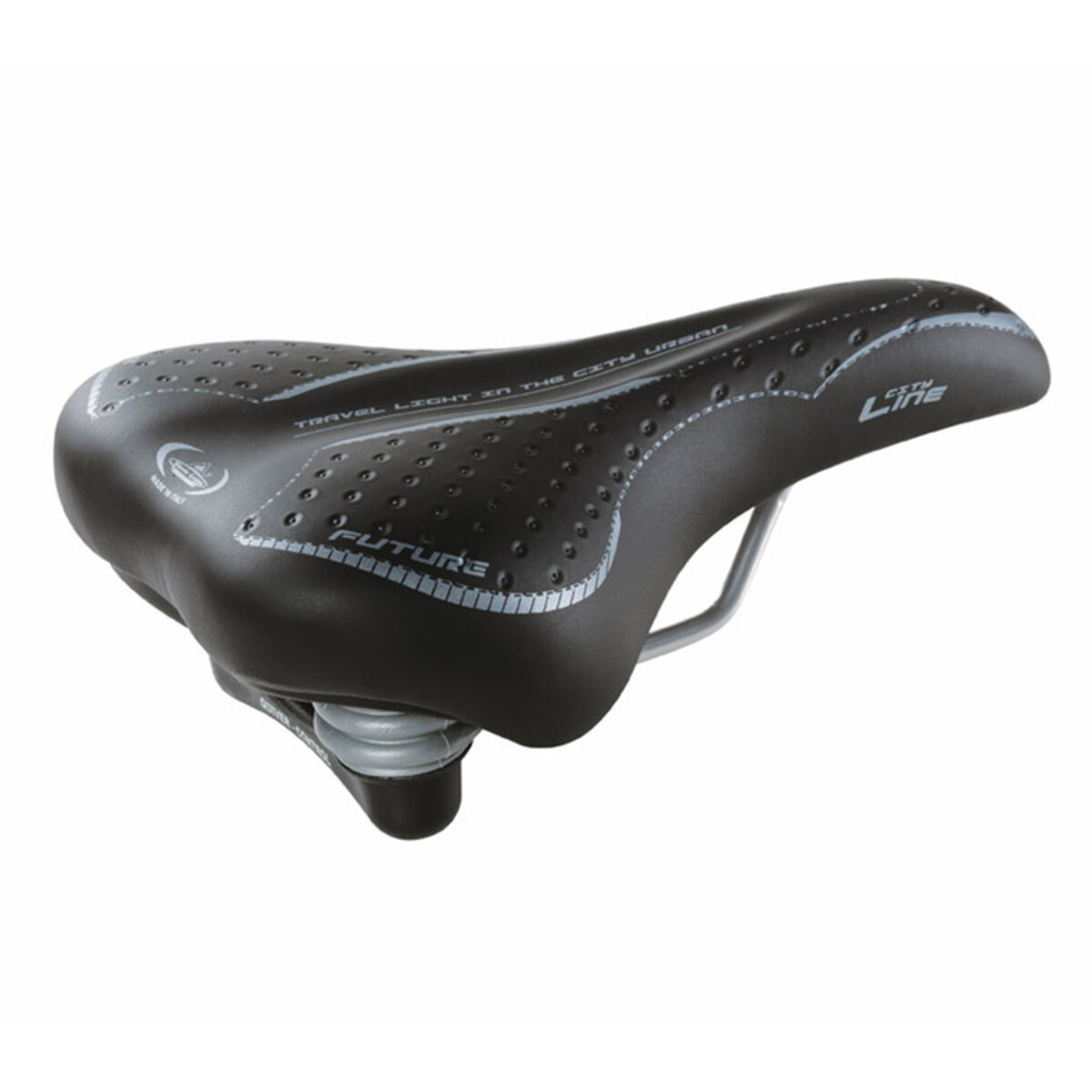 Сідло велосипедне Selle Monte Grappa EL Future Man, чорне (SMG-19001) дивитися фото №1
