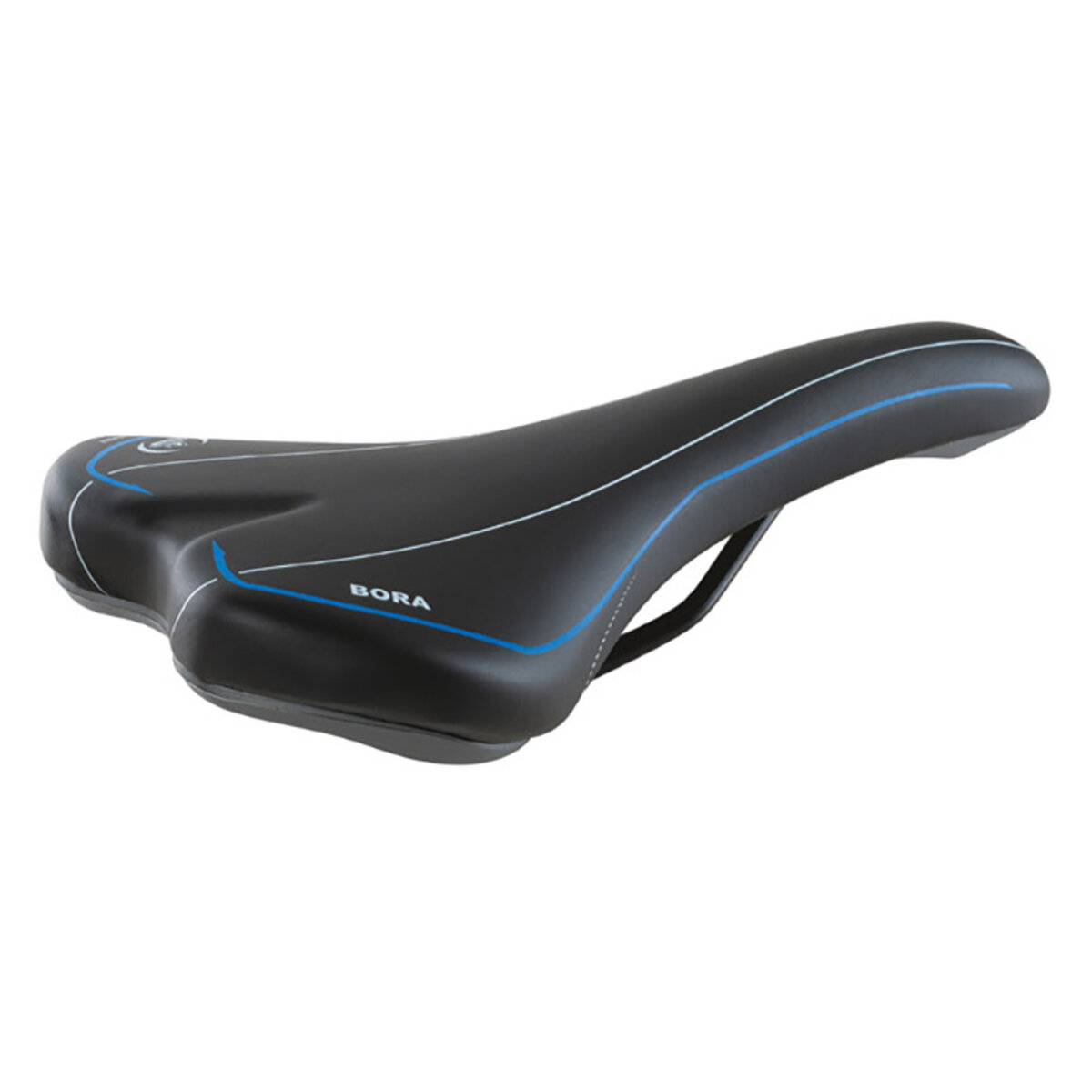 Сідло велосипедне Selle Monte Grappa Bora, чорно-синє (SMG-30211) дивитися фото №1