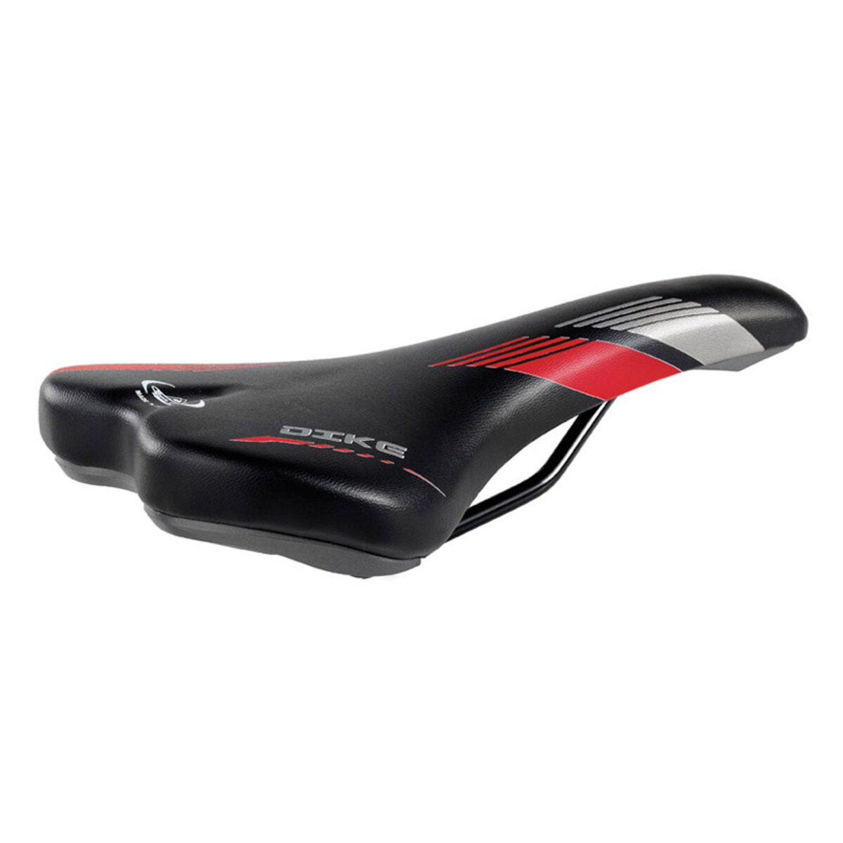 Сідло велосипедне Selle Monte Grappa Dike, чорно-червоне (SMG-30225) дивитися фото №1