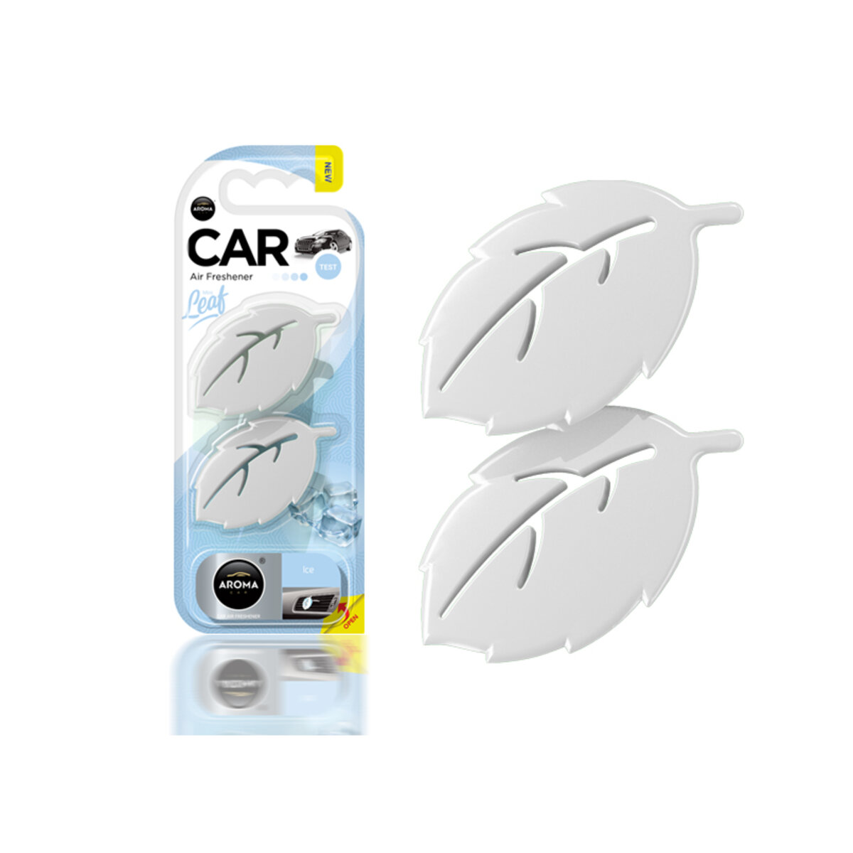 Ароматизатор Aroma Car Leaf 3D Mini Ice сухий (83133) дивитися фото №1