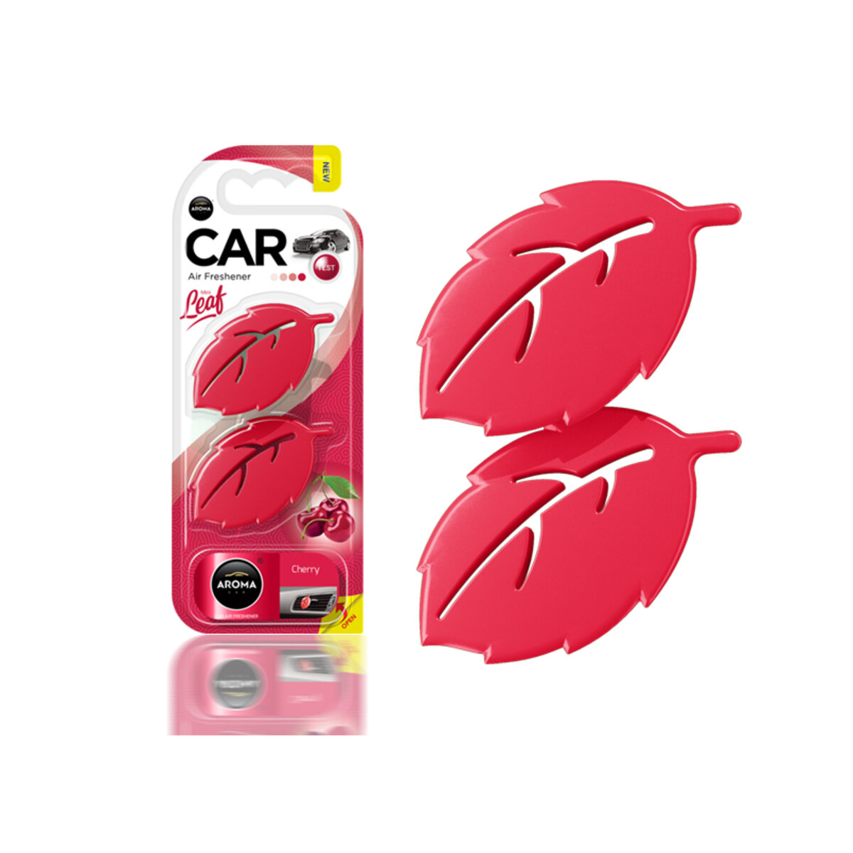 Ароматизатор Aroma Car Leaf 3D Mini Cherry сухий (83131) дивитися фото №1