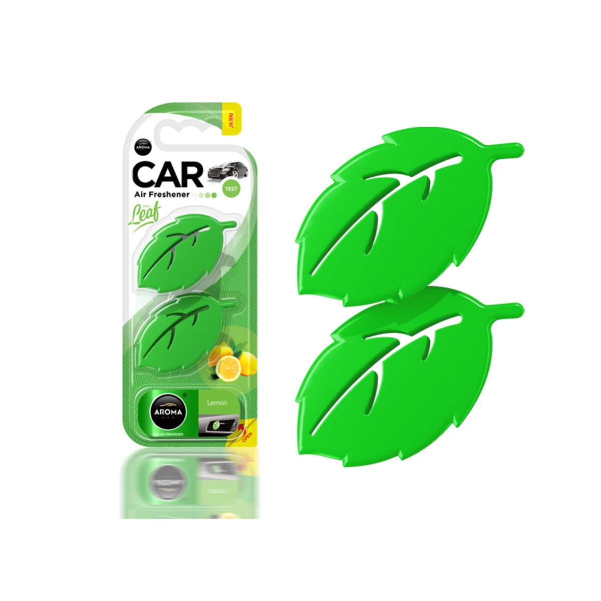 Ароматизатор Aroma Car Leaf 3D Mini Lemon сухий (83134) дивитися фото №1