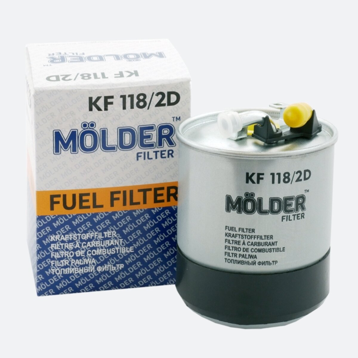 Фільтр паливний Molder Filter KF 118/2D (WF8353, KL228/2D, WK84223X) (KF118/2D) дивитися фото №1