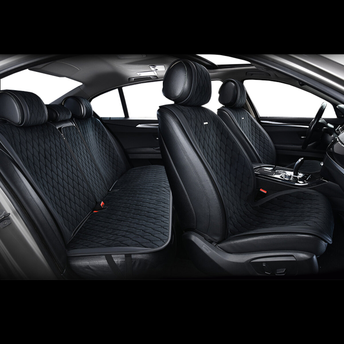 Комплект преміум накидок для сидінь BELTEX New York, black (BX84100) дивитися фото №8