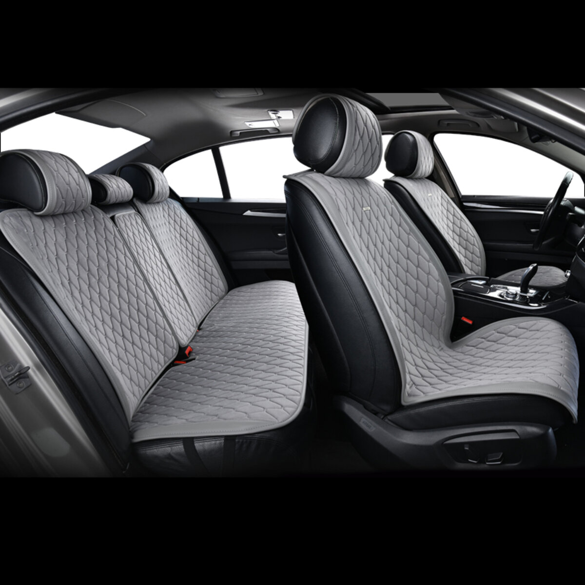 Комплект преміум накидок для сидінь BELTEX New York, grey (BX84200) дивитися фото №8