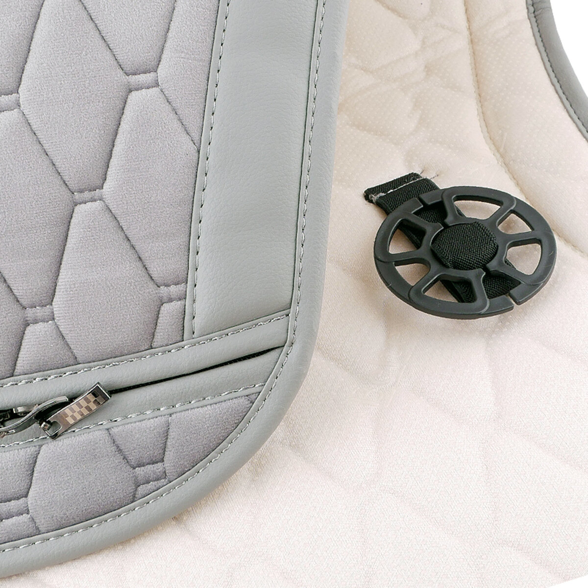 Комплект преміум накидок для сидінь BELTEX New York, grey (BX84200) дивитися фото №4