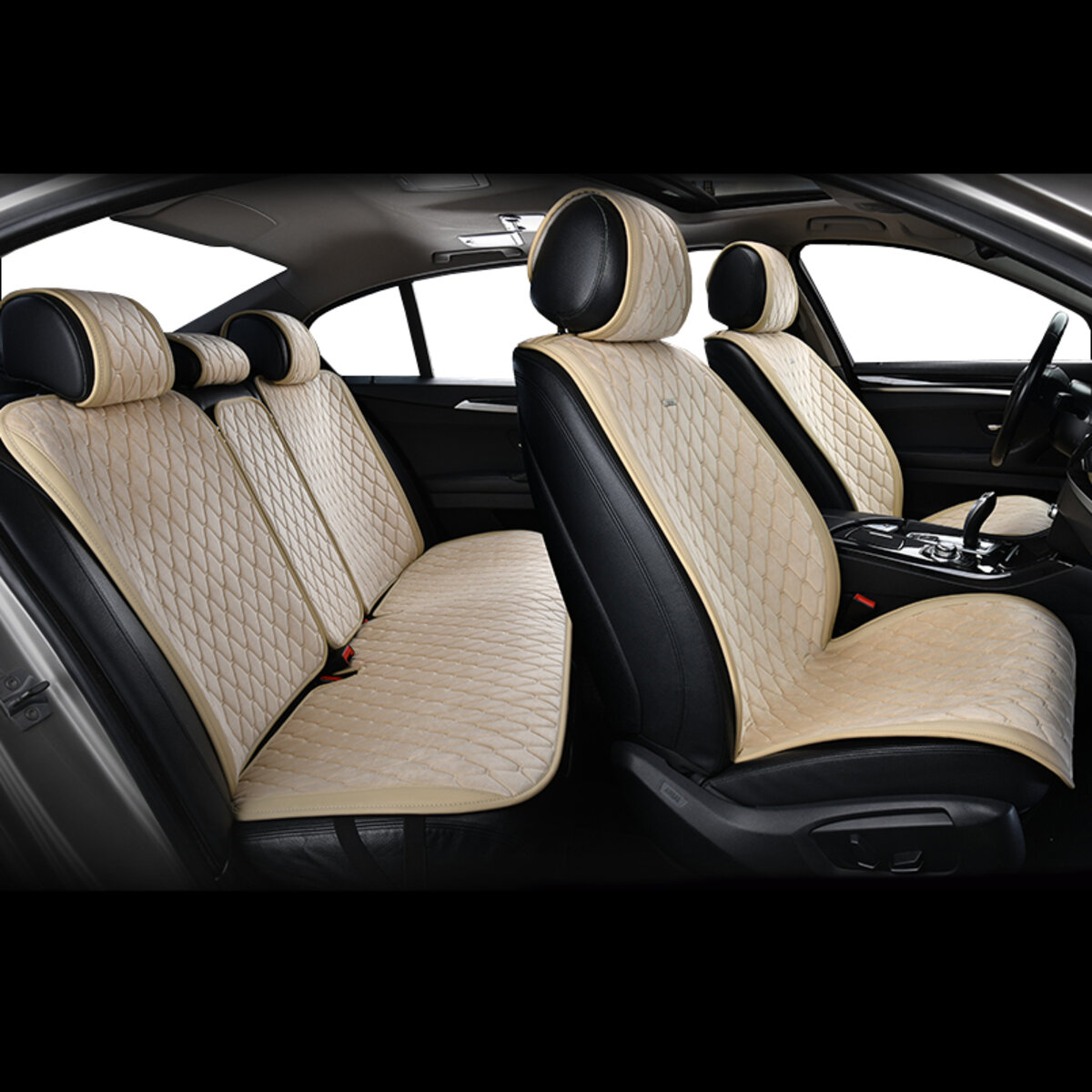 Комплект преміум накидок для сидінь BELTEX New York, biege (BX84500) дивитися фото №8