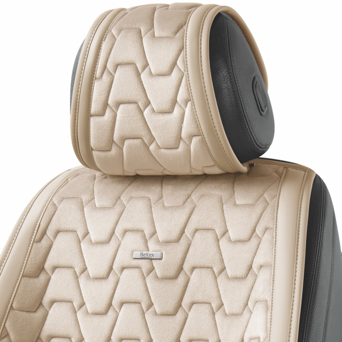 Комплект преміум накидок для сидінь BELTEX Chicago, biege (BX85500) дивитися фото №2