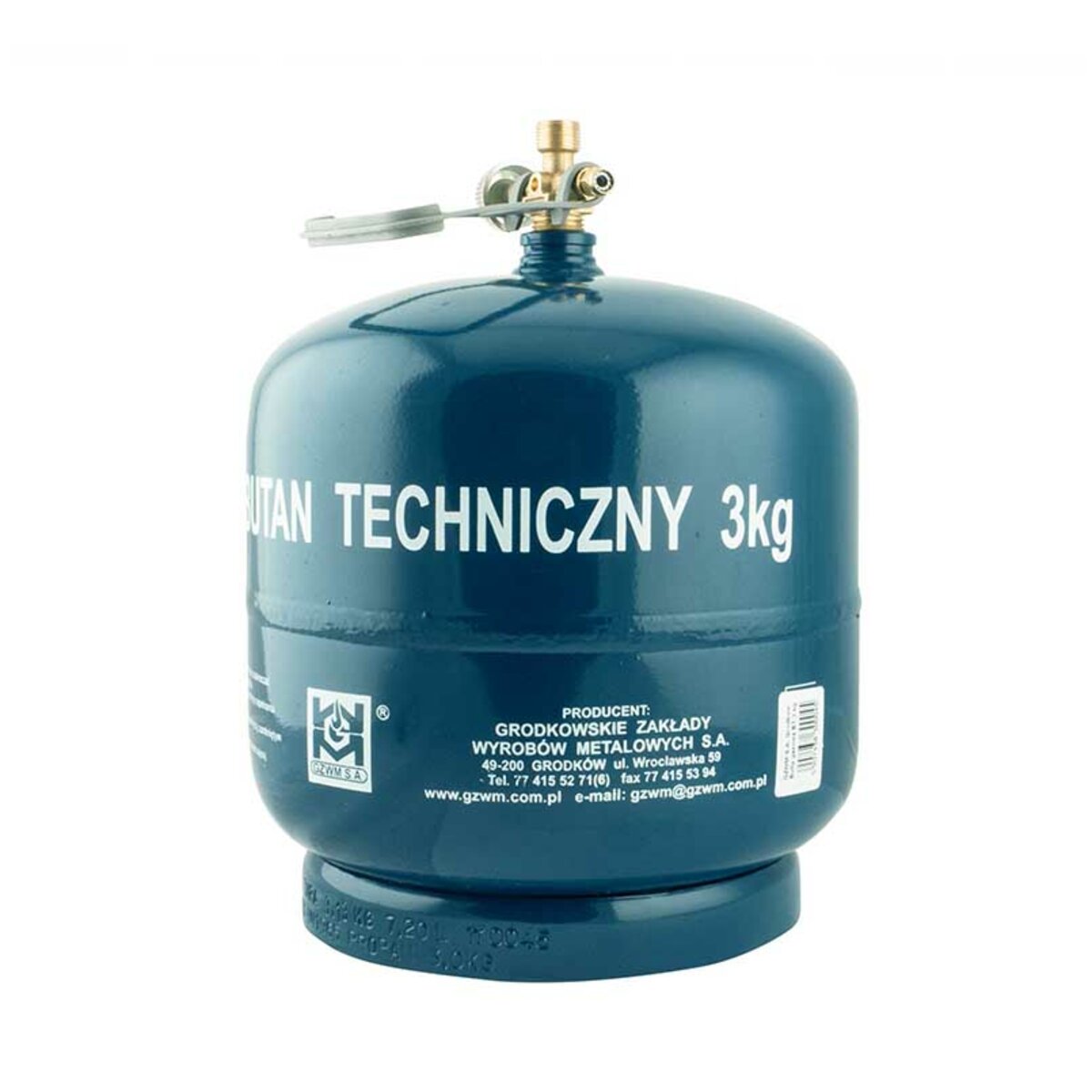 Газовий балон металевий GZWM S.A. 7,2л (BT-3) дивитися фото №2