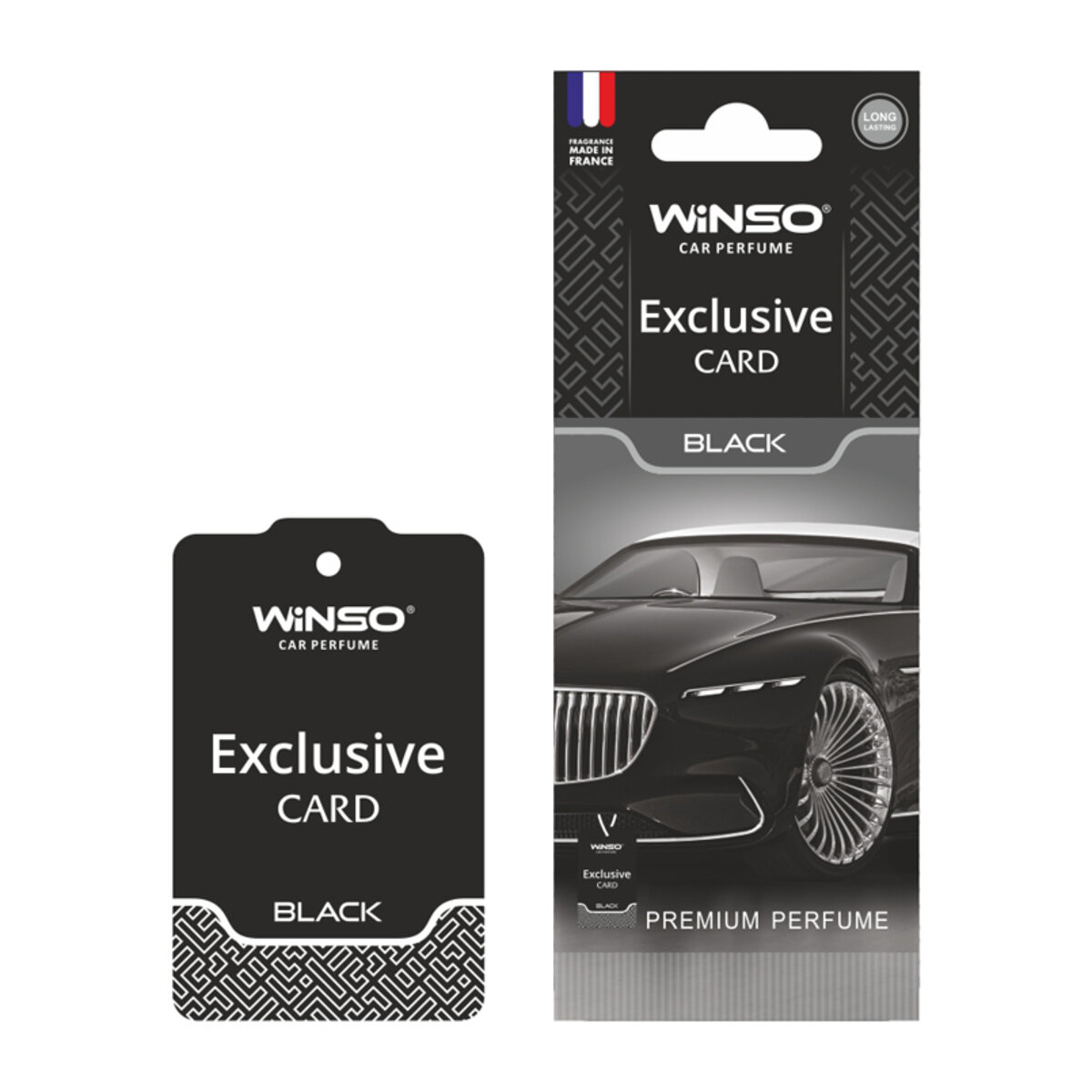 Автомобільний Ароматизатор Winso Card Exclusive Black сухий (533110) | Аромат: Парфуми дивитися фото №1