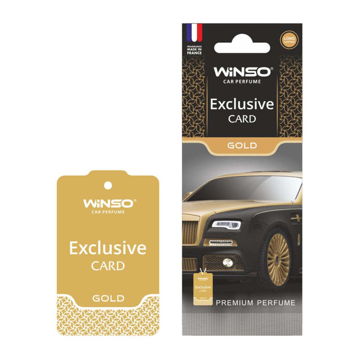 Автомобільний Ароматизатор Winso Card Exclusive Gold сухий (533130) | Аромат: Парфуми дивитися фото №1