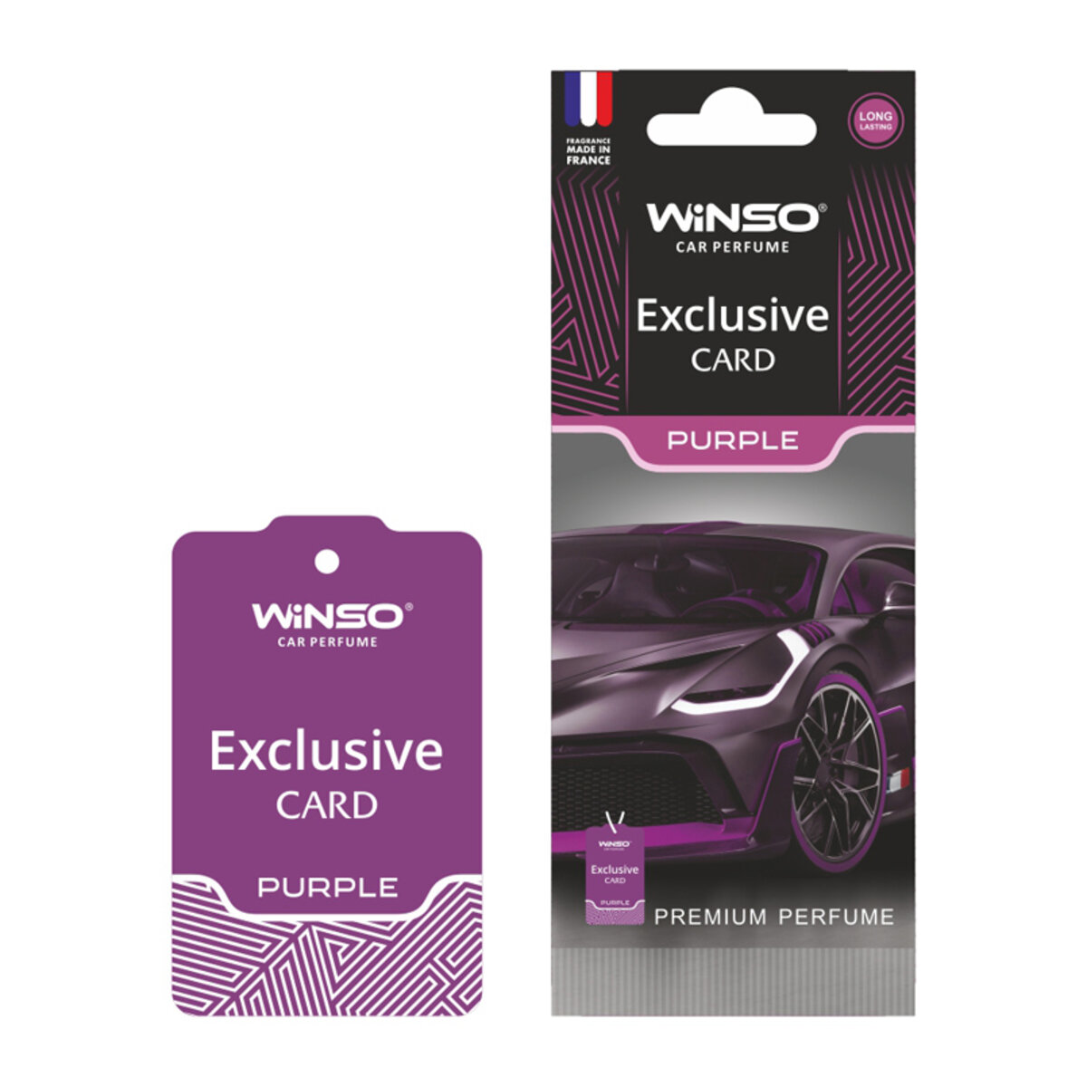Автомобільний Ароматизатор Winso Card Exclusive Purple сухий (533150) | Аромат: Парфуми дивитися фото №1
