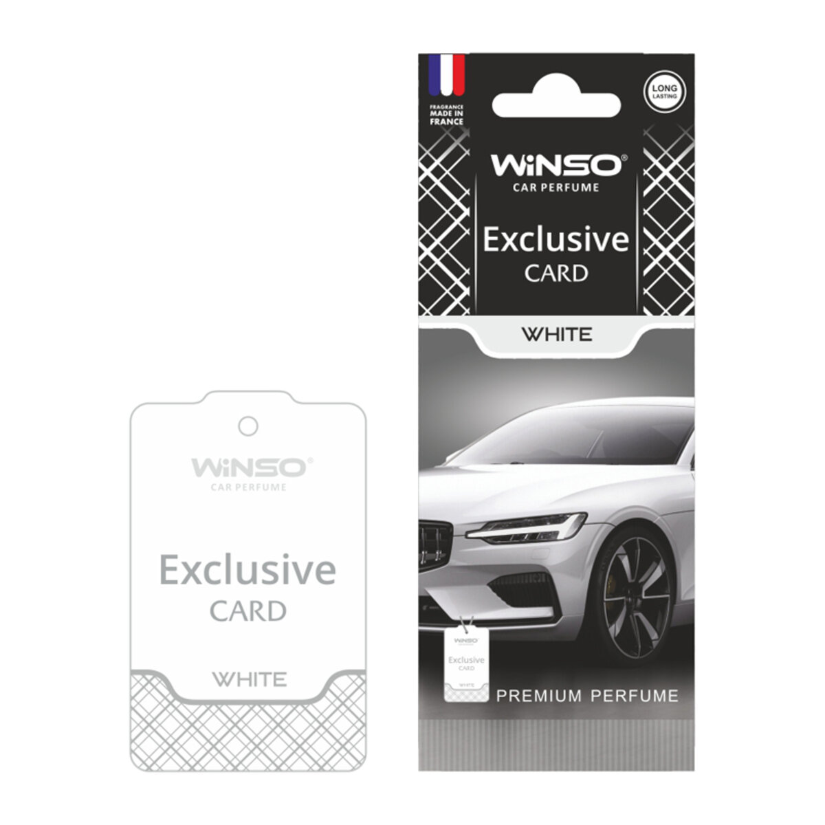 Автомобільний Ароматизатор Winso Card Exclusive White сухий (533180) | Аромат: Парфуми дивитися фото №1