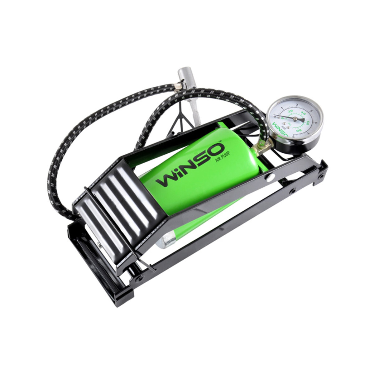 Насос ножний Winso з манометром, циліндир 80*130мм (120220) дивитися фото №1