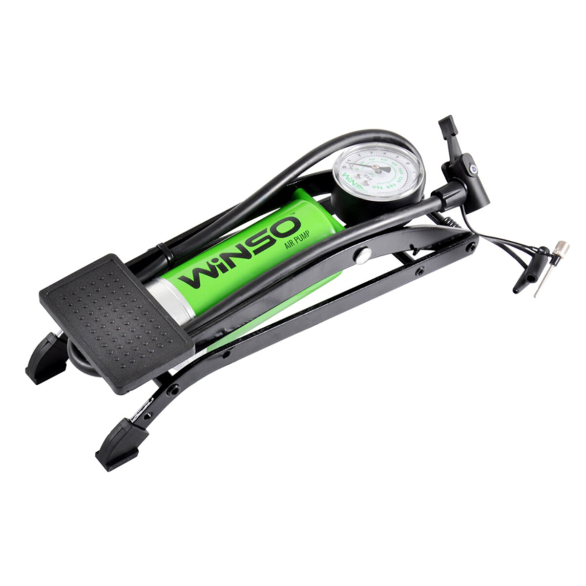 Насос ножний Winso з манометром, циліндир 55*120мм (120200) дивитися фото №1