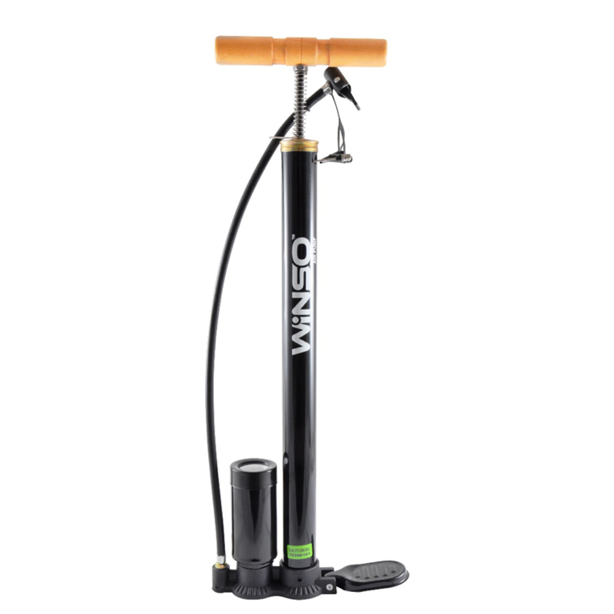 Насос ручний Winso з манометром, циліндир 38х500мм (120120) дивитися фото №1
