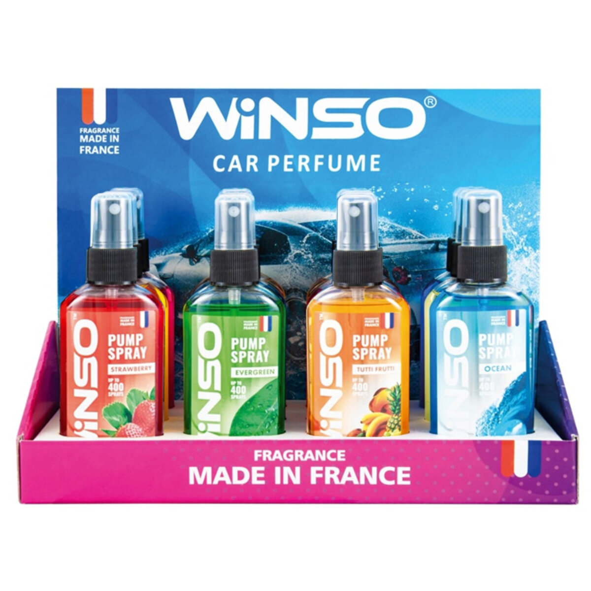 Ароматизатор Winso Pump Spray MIX №3, 75мл, 12шт набір (500003) дивитися фото №1