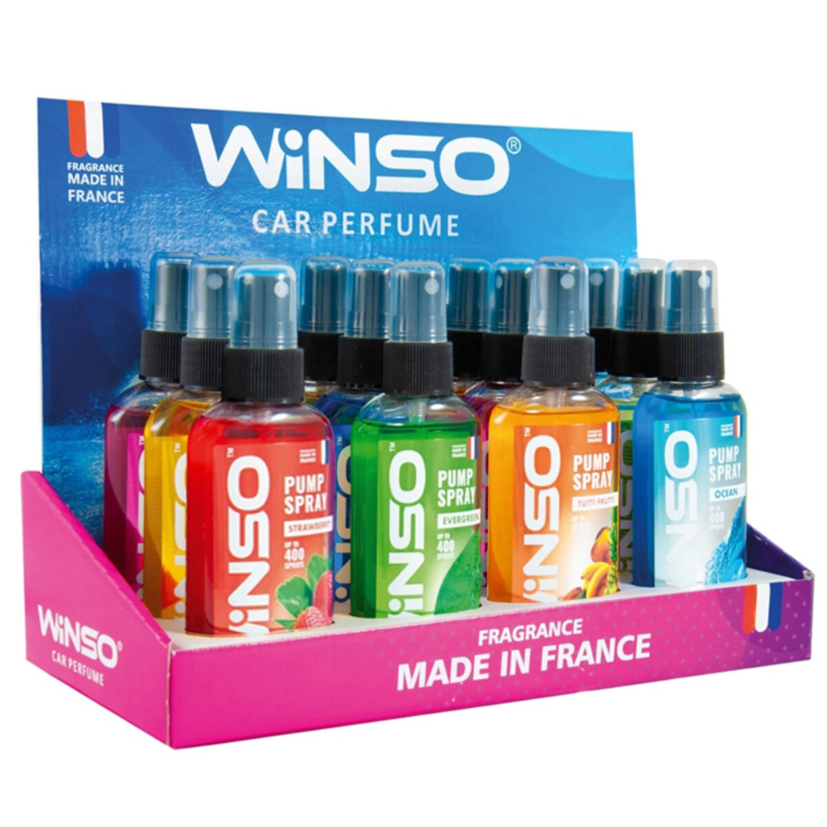 Ароматизатор Winso Pump Spray MIX №3, 75мл, 12шт набір (500003) дивитися фото №2