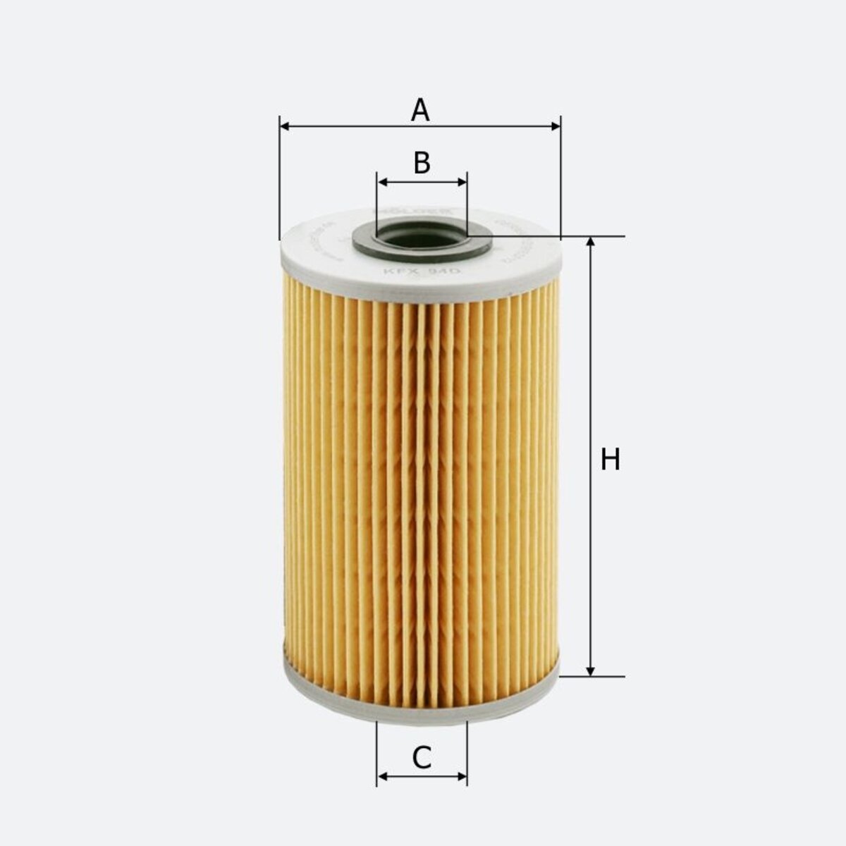 Фільтр паливний Molder Filter KFX 94D (WF8301, KX204D, P726X) (KFX94D) дивитися фото №3