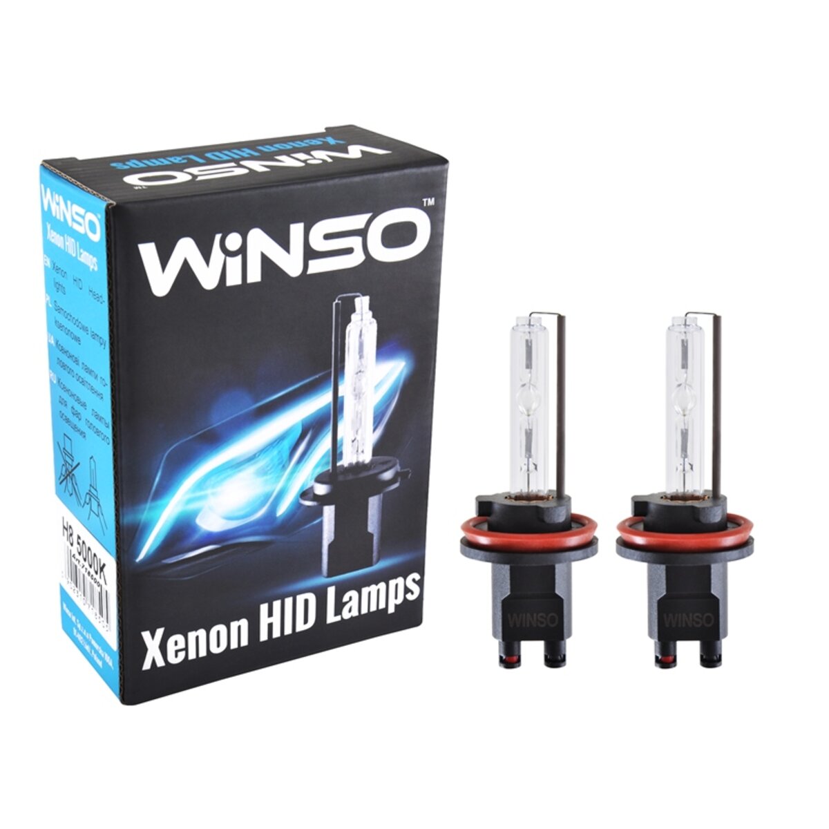 Ксенонова лампа Winso H8 5000K, 85V, 35W PGJ19-1 KET, 2шт (718500) дивитися фото №1
