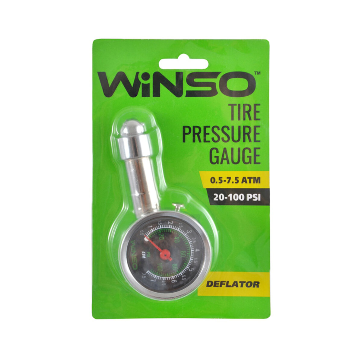 Манометр автомобільний Winso, 7,5АТМ (143200) дивитися фото №1
