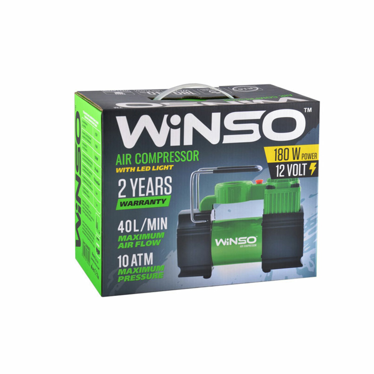 Компресор автомобільний Winso, LED-ліхтар 130000 (130000) дивитися фото №5