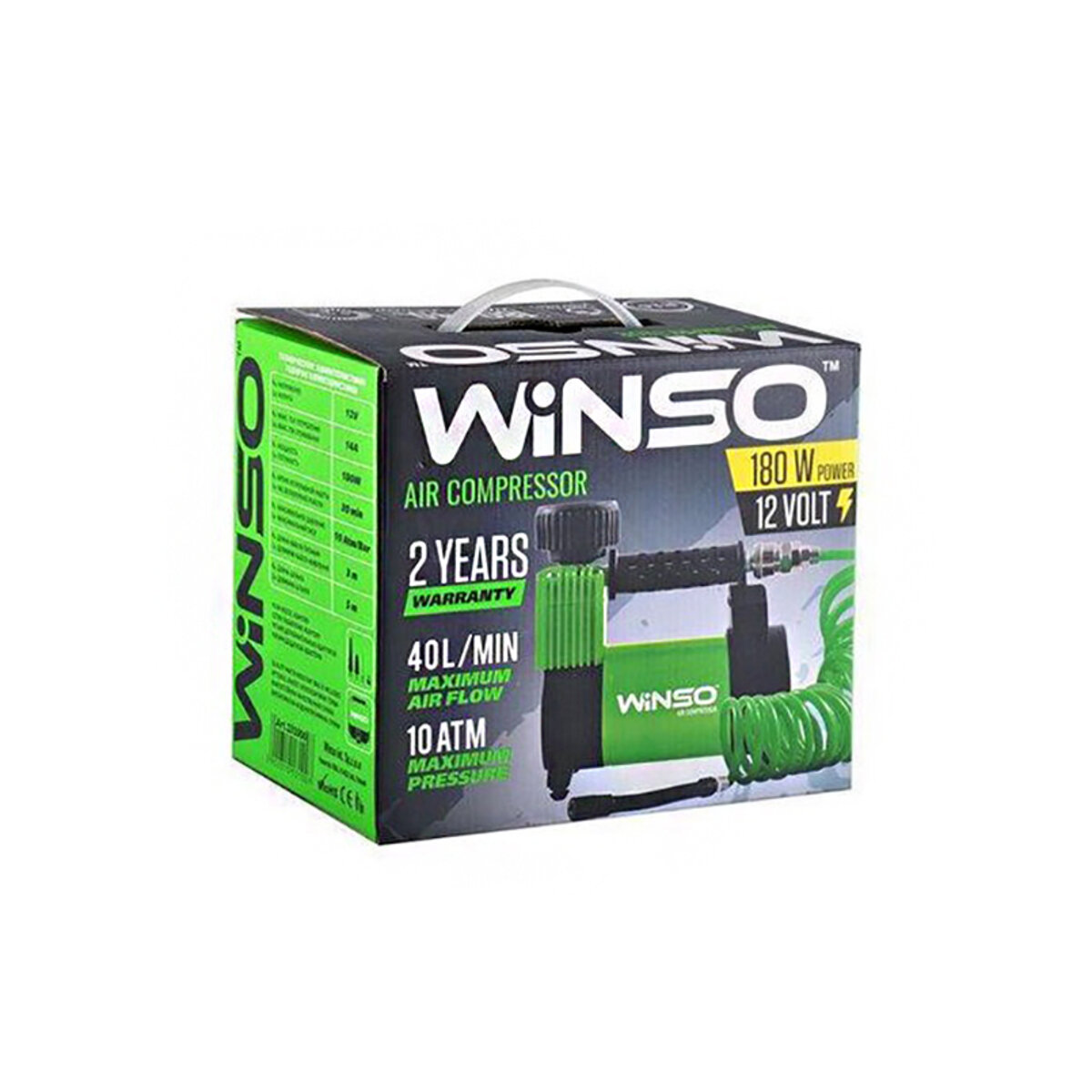 Компресор автомобільний Winso 10 Атм 40 л/хв 180Вт (131000) дивитися фото №2