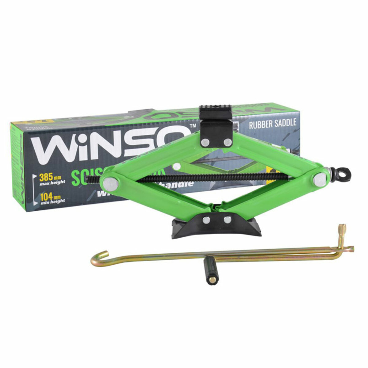 Домкрат ромбовий Winso 1,5т 104-385мм 121510 (121510) дивитися фото №2