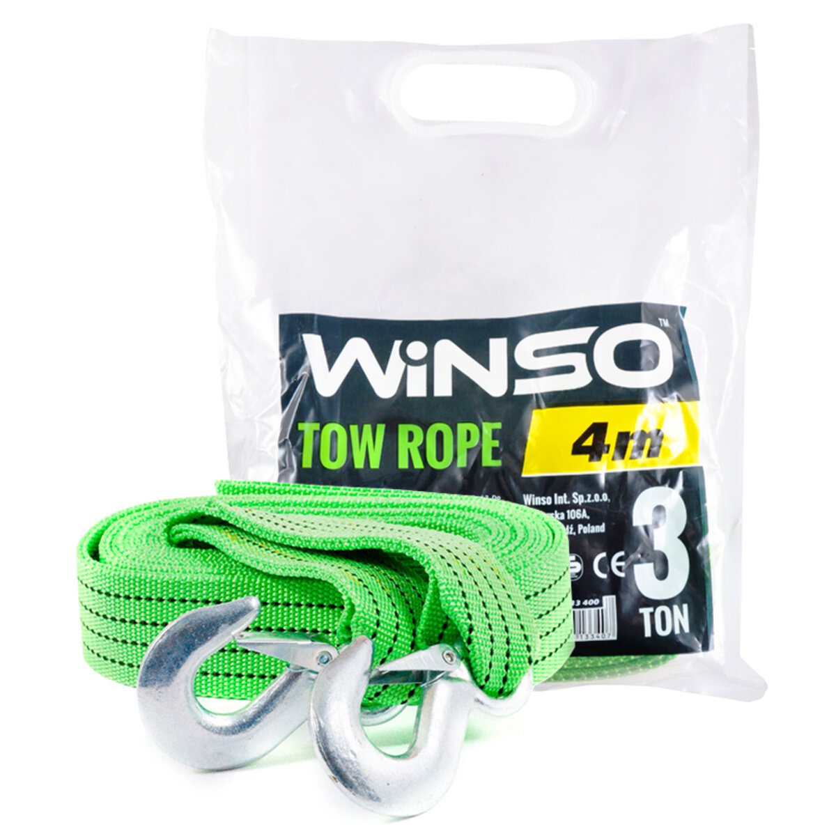 Буксирувальний трос Winso 3т, 4м (133400) дивитися фото №1