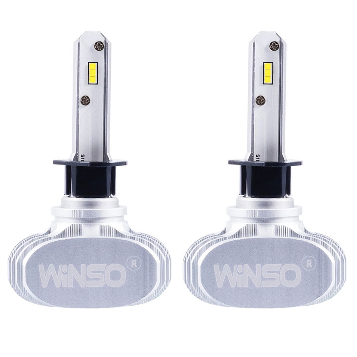 LED автолампа Winso H1 12/24V 6000К 4000Lm 50W CSP Cree Chip 19х19, 2шт (791100) дивитися фото №2