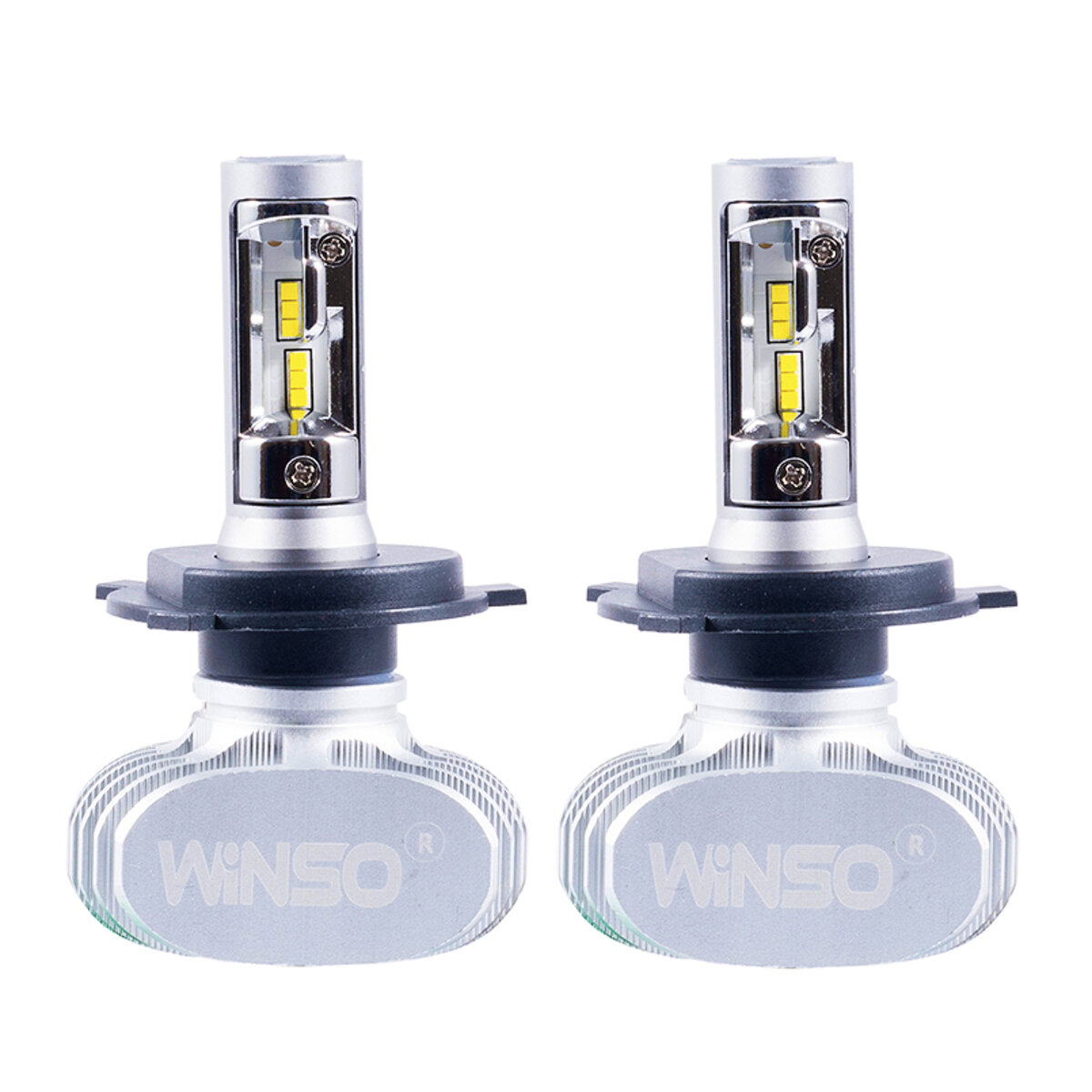 LED автолампа Winso H4 12/24V 6000К 4000Lm 50W CSP Cree Chip 19х19, 2шт (791400) дивитися фото №3