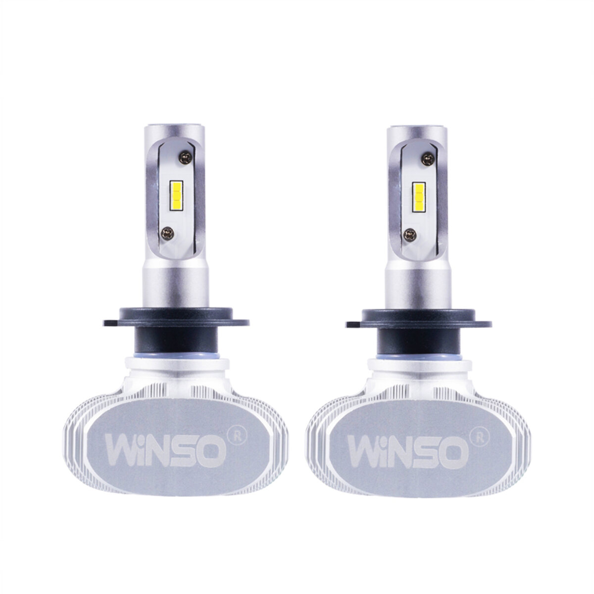 LED автолампа Winso H7 12/24V 6000К 4000Lm 50W CSP Cree Chip 19х19, 2шт (791700) дивитися фото №2
