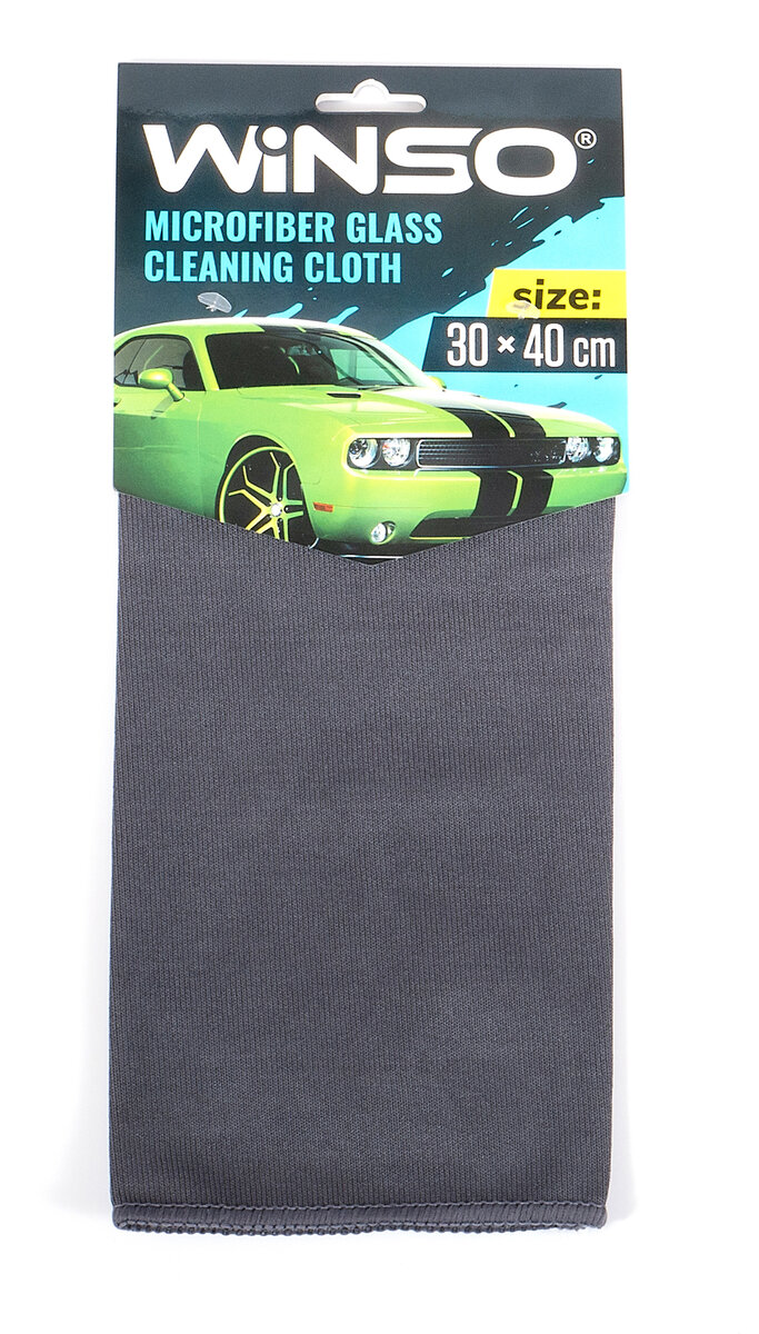 Серветка з мікрофібри для скла, 30*40см (150230) дивитися фото №1