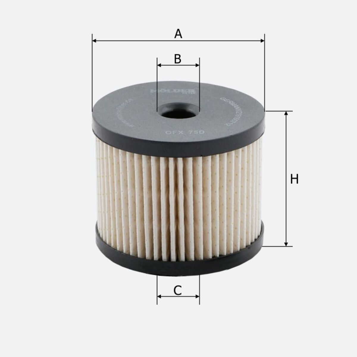Фільтр паливний Molder Filter KFX 75D (WF8256, KX85DEco, PU830X) (KFX75D) дивитися фото №3