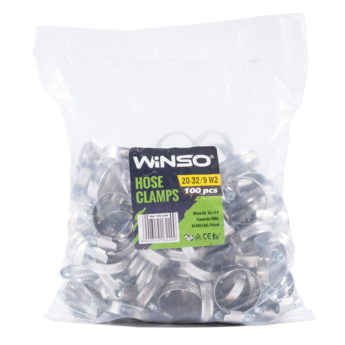 Хомути Winso 20-32/W2, 9мм, 100шт (162200) дивитися фото №1