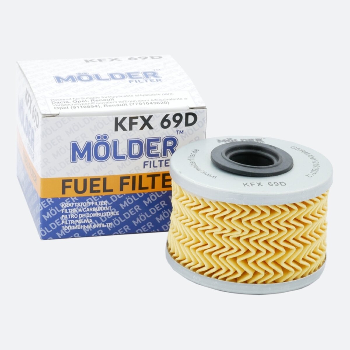 Фільтр паливний Molder Filter KFX 69D (WF8014, KX79D, P7161X) (KFX69D) дивитися фото №1