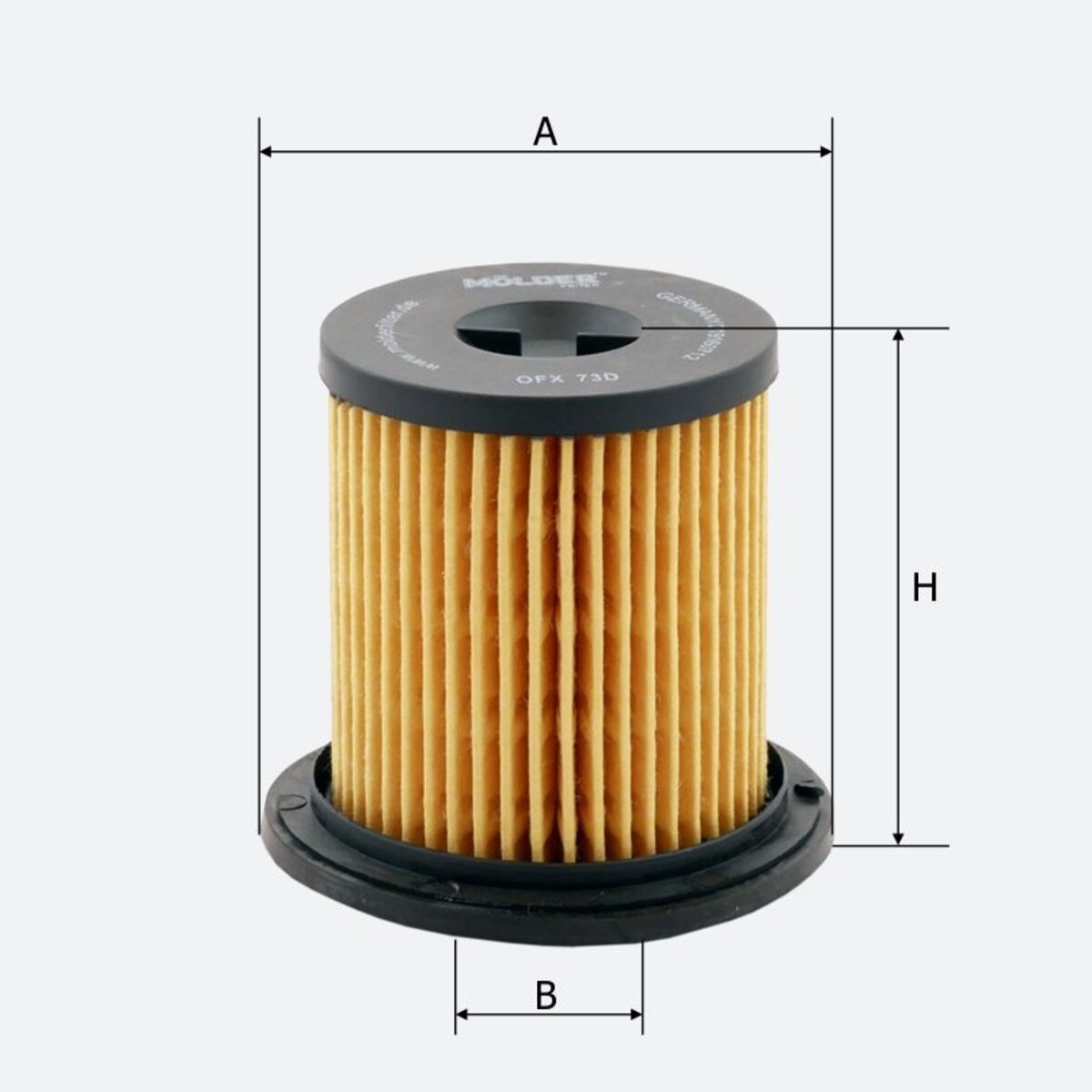 Фільтр паливний Molder Filter KFX 73D (WF8315, KX183D, PU731X) (KFX73D) дивитися фото №3