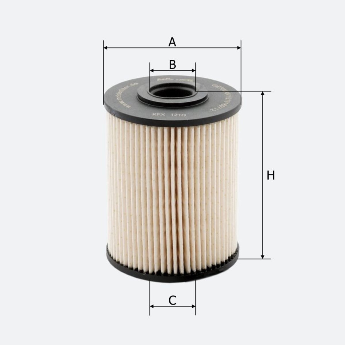 Фільтр паливний Molder Filter KFX 121D (WF8166, KX231DEco, P732X) (KFX121D) дивитися фото №3