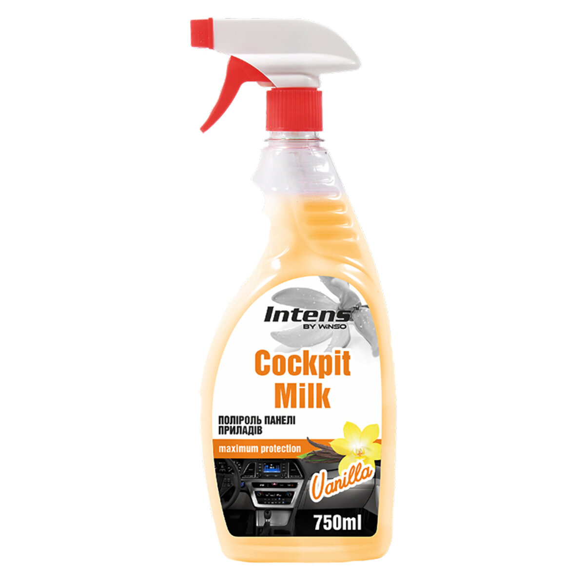Поліроль-молочко для панелі приладів Winso Cockpit Milk Ваніль, 750мл (875010) дивитися фото №1