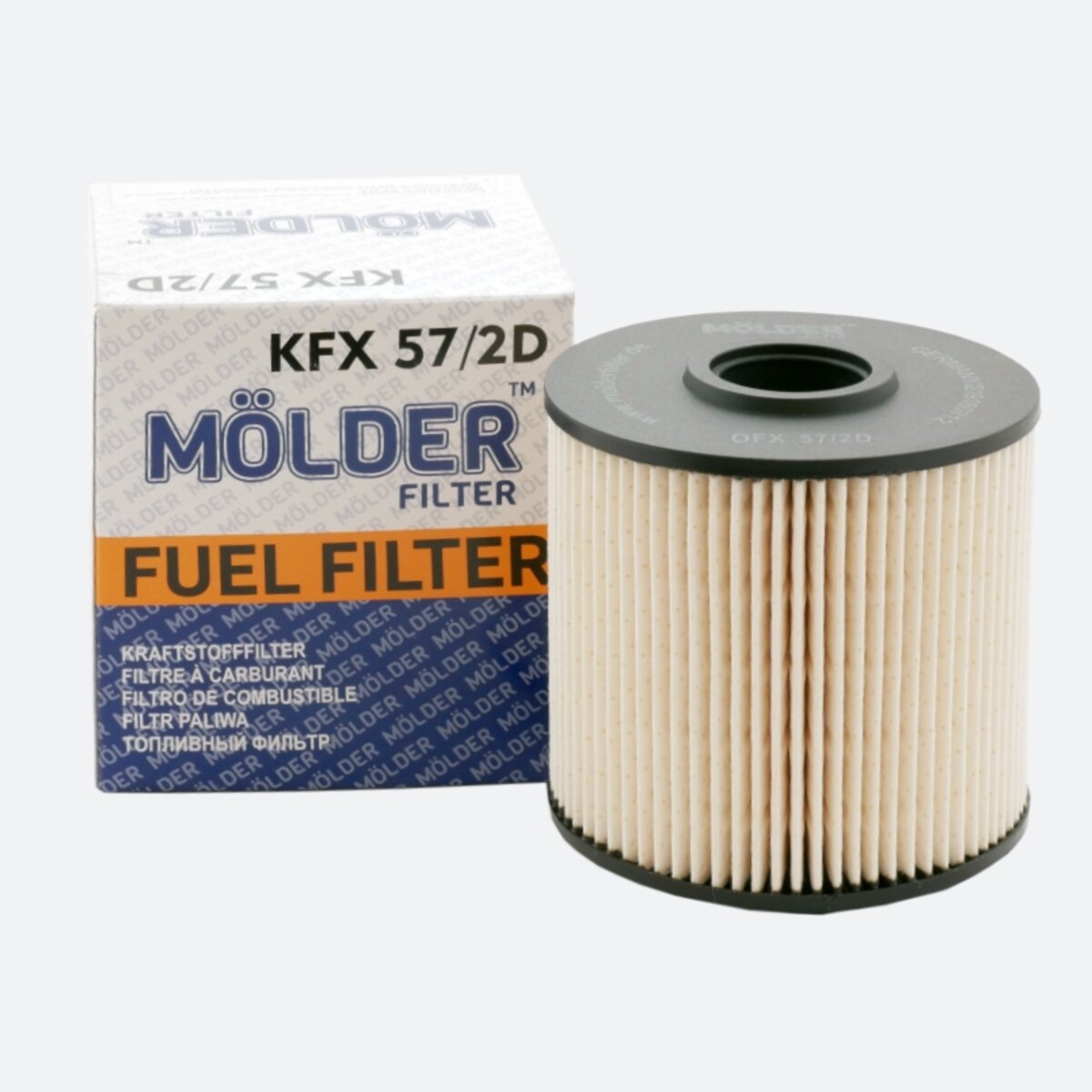 Фільтр паливний Molder Filter KFX 57/2D (95021E, KX67/2DEco, PU10461X) (KFX57/2D) дивитися фото №1